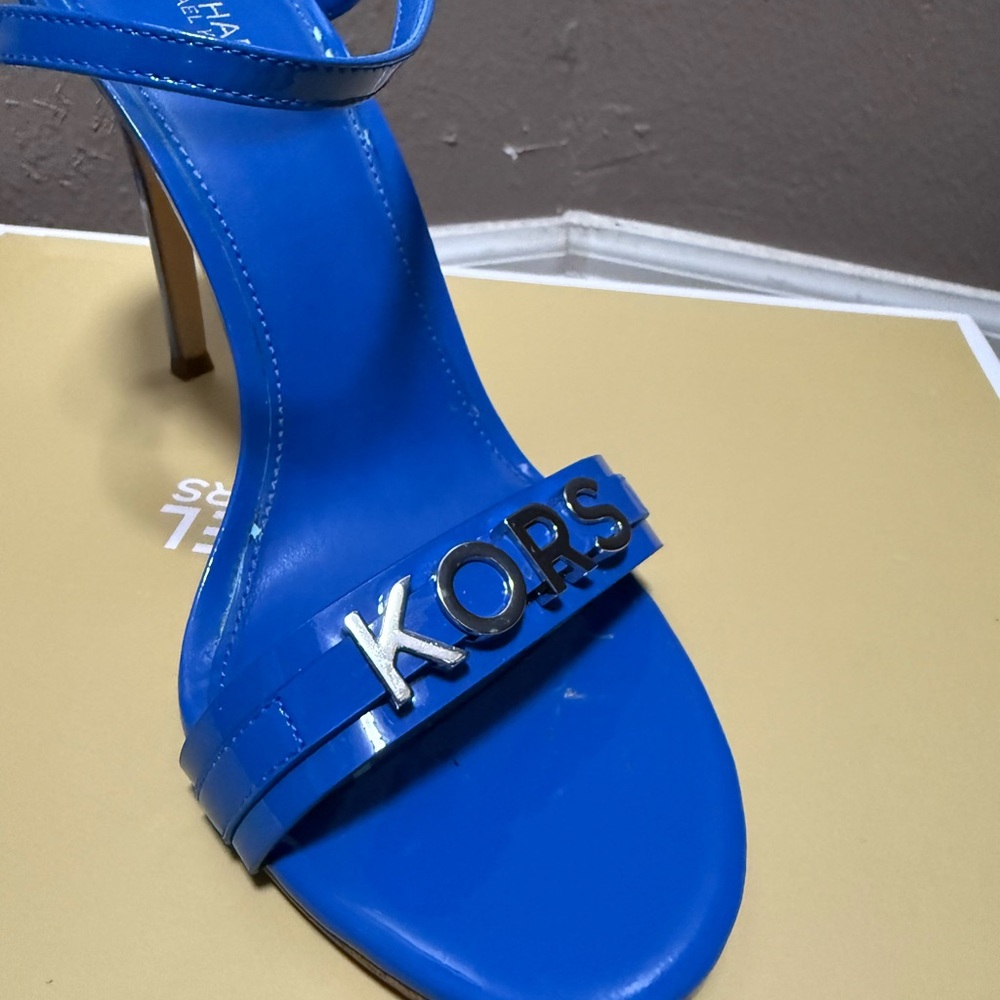 Michael Kors Vibrant Blue Strappy Heels - Picture 2 of 6